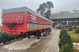 877726 Самосвальный стальной зерновоз 60 м3, 4-х осный, оси JOST (Германия)