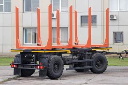 Прицеп сортиментовоз на шасси Нефаз 8332-1006000 под полный привод